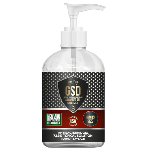 Goodsanitizer and disinfectant gsd gel 500 ml with essential oils