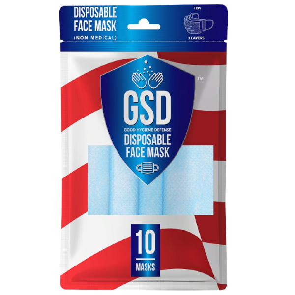 good sanitizer and disinfectant mask 10 pack image